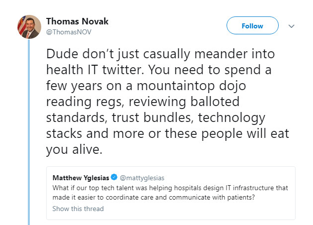 Disrupting Health IT Tweet